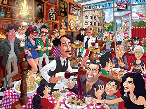 Ceaco Italienisches Restaurant, 550-teiliges Puzzle, 61 x 45,7 cm, mehrfarbig, für Fortgeschrittene, ab 7 Jahren von Ceaco