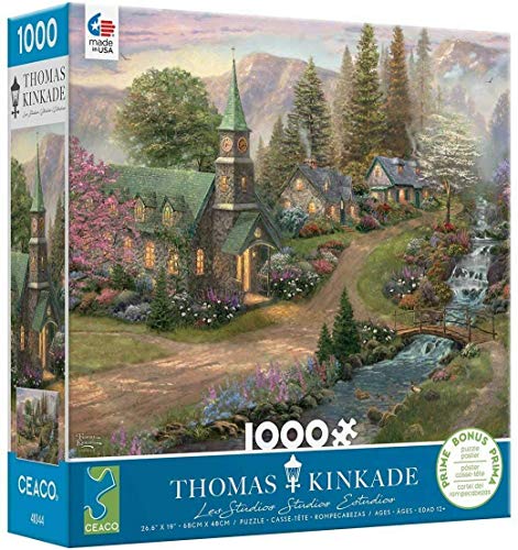 Thomas Kinkade Puzzle – Sonntagmorgenkapelle – 1000 Teile von Ceaco