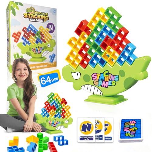 Ceboic Tetra Tower Spiel, Tetris Balance Spielzeug Tower Game für Kinder Erwachsene, Lustige Stapelspiel, Stapelblöcke Balancing Spiel Kreative Stapelspiel Spielzeug, Junge Mädchen Geburtstag Geschenk von Ceboic