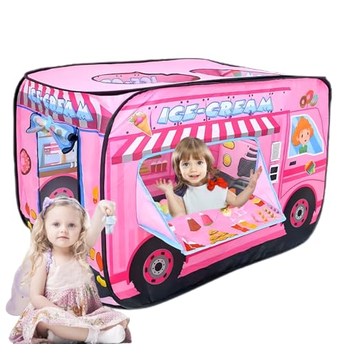 Kinderzelt.Ice Cream Truck Play Tent.Large,Spielzelt Kinder Indoor.Ice Cream Cart für Kinder.Birthday Geschenk für Mädchen & Jungen.Can Be Played mit von 2-3 Kinder von Cecailin