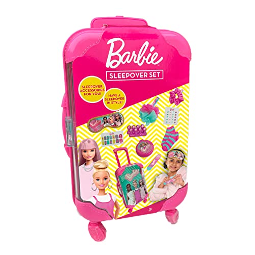 Cefa Toys Trollley Barbie-Party, Rosa: Trolley, Barbie Party Toy Set, Kind, Badeschwamm, Socken, Nagelfeile, Nagelaufkleber, Augenmaske, Nageltrenner, Spiegel, Gummi, Haarbürste von Cefa Toys