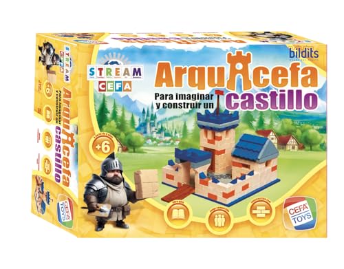 Cefa Toys Archicefa Plus mittelalterliches Schloss, Lernspiel, Bauen Sie ein Schloss mit echter Technik. Geeignet für Kinder ab 6 Jahren. von Cefa Toys