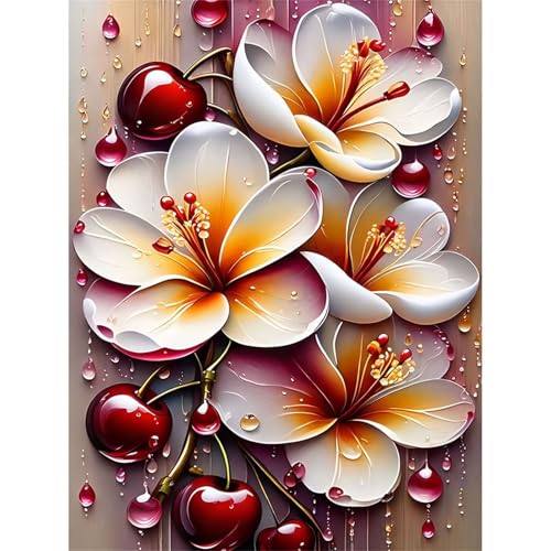 Obst Blumen - Puzzles für Erwachsene,Puzzle 300 Teile, Puzzle 40x28cm, DIY-Puzzles für Heimdekoration, Familienpuzzle für Erwachsene und Kinder von Cekog