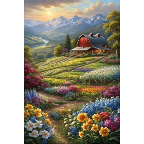 Puzzle 1200 Teile,Puzzles für Erwachsene,Landbauernhoflandschaft - Puzzle für Erwachsene,Lernspiel Herausforderung Spielzeug,Kunsthandwerk für Heimdekoration Unterhaltungsspiel von Cekog