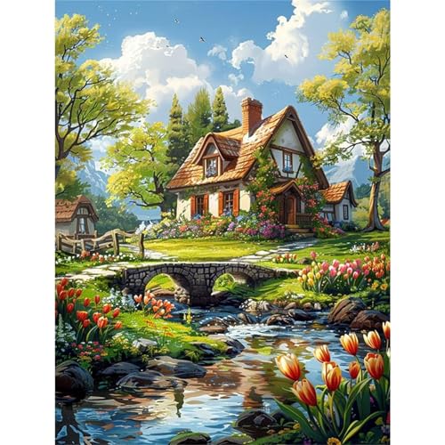 Puzzle 1200 Teile,Puzzles für Erwachsene,Landhausblick - Puzzle für Erwachsene,Lernspiel Herausforderung Spielzeug,Kunsthandwerk für Heimdekoration Unterhaltungsspiel von Cekog