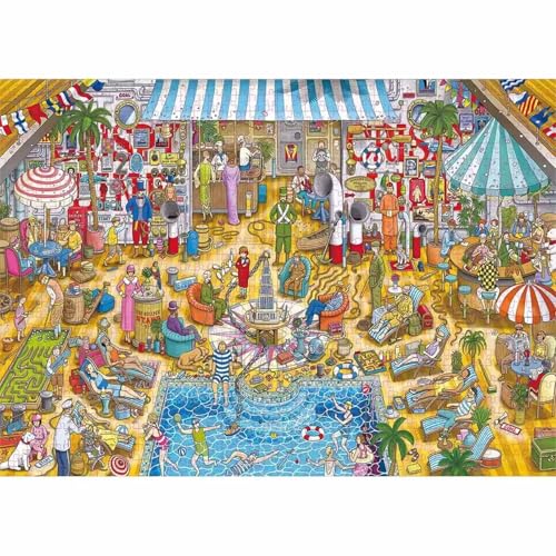 Puzzle 1200 Teile,Puzzles für Erwachsene,Poolparty - Puzzle für Erwachsene,Lernspiel Herausforderung Spielzeug,Kunsthandwerk für Heimdekoration Unterhaltungsspiel von Cekog