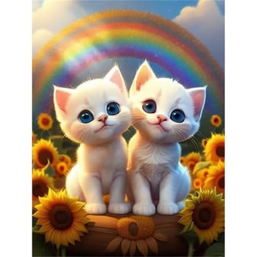 Puzzle 1200 Teile,Puzzles für Erwachsene,Regenbogenkatzen - Puzzle für Erwachsene,Lernspiel Herausforderung Spielzeug,Kunsthandwerk für Heimdekoration Unterhaltungsspiel von Cekog