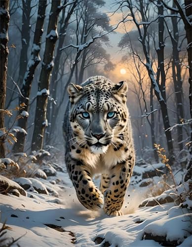 Puzzle 1200 Teile,Puzzles für Erwachsene,Winterleopard - Puzzle für Erwachsene,Lernspiel Herausforderung Spielzeug,Kunsthandwerk für Heimdekoration Unterhaltungsspiel von Cekog