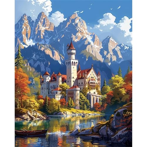 Puzzle 500 Teile,Puzzles für Erwachsene,Burglandschaft - Puzzle für Erwachsene,Lernspiel Herausforderung Spielzeug,Kunsthandwerk für Heimdekoration Unterhaltungsspiel von Cekog