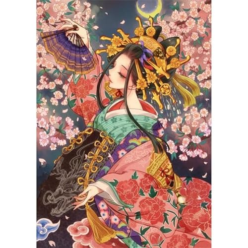 Puzzle 500 Teile,Puzzles für Erwachsene,Japanische Geisha - Puzzle für Erwachsene,Lernspiel Herausforderung Spielzeug,Kunsthandwerk für Heimdekoration Unterhaltungsspiel von Cekog