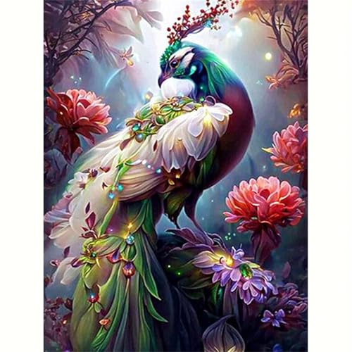 Puzzle 500 Teile,Puzzles für Erwachsene,Pfauenblumenlandschaft - Puzzle für Erwachsene,Lernspiel Herausforderung Spielzeug,Kunsthandwerk für Heimdekoration Unterhaltungsspiel von Cekog