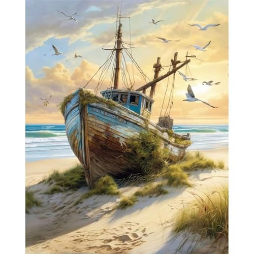 Puzzle 500 Teile,Puzzles für Erwachsene,Strandbootslandschaft - Puzzle für Erwachsene,Lernspiel Herausforderung Spielzeug,Kunsthandwerk für Heimdekoration Unterhaltungsspiel von Cekog