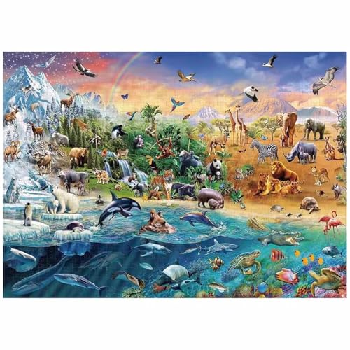 Puzzle 500 Teile,Puzzles für Erwachsene,Tierwelt - Puzzle für Erwachsene,Lernspiel Herausforderung Spielzeug,Kunsthandwerk für Heimdekoration Unterhaltungsspiel von Cekog