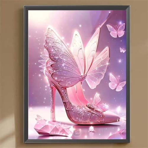 Schmetterling High Heels - Puzzles für Erwachsene,Puzzle 300 Teile, Puzzle 40x28cm, DIY-Puzzles für Heimdekoration, Familienpuzzle für Erwachsene und Kinder von Cekog