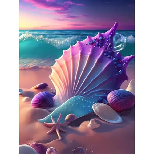 Strandmuscheln - Puzzles für Erwachsene,Puzzle 300 Teile, Puzzle 40x28cm, DIY-Puzzles für Heimdekoration, Familienpuzzle für Erwachsene und Kinder von Cekog