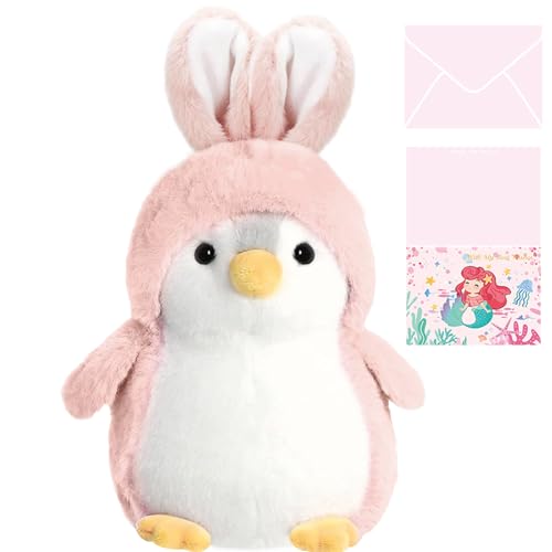 Celawork Pinguin Kuscheltier, Pinguin Stofftier Plüschtier, Süßer Pinguin für Kinder, Plüschpinguin Geschenke für Jungen Mädchen Kinder (Rosa, 20cm) von Celawork