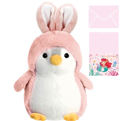 Celawork Pinguin Kuscheltier, Pinguin Stofftier Plüschtier, Süßer Pinguin für Kinder, Plüschpinguin Geschenke für Jungen Mädchen Kinder (Rosa, 20cm) von Celawork