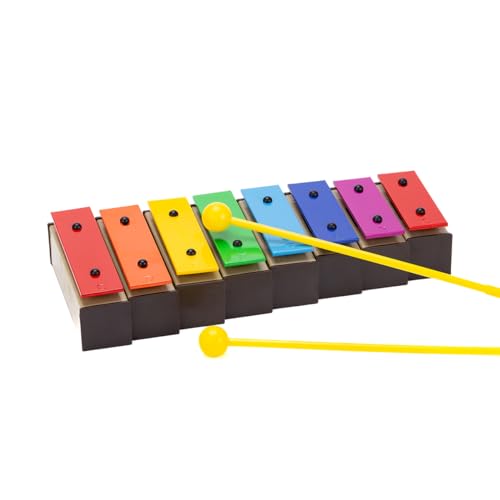 CeleMoon Xylophon-Glockenspiel mit 8 Noten für Kinder und Kleinkinder, bunte Resonatorglocken mit tollen Klängen, pädagogisches Vorschulmusiklernen für Kinder von CeleMoon