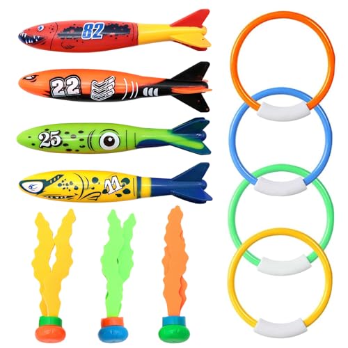 Tauchringe für Kinder Set, Tauchen Spielzeug Unterwasser ab 5 6 7 8 9 Jahren Jungen Mädchen, Tauchspielzeug Tauchringe Poolspielzeuge Poolparty Geschenk 5-12 Jahre Schwimmbad Wasserspielzeug Outdoor von Celestia