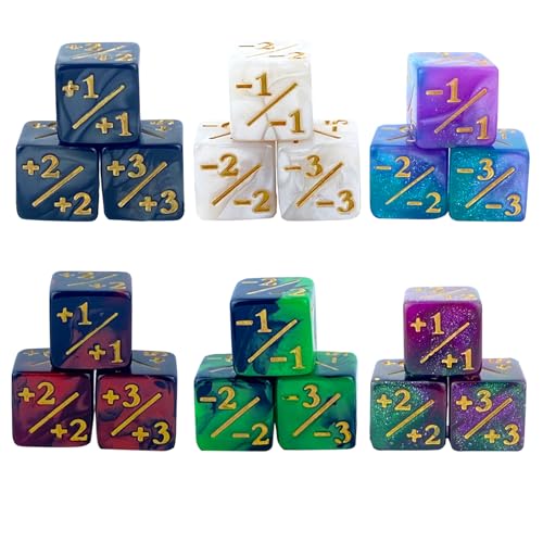 18 Pcs Gezinkte WüRfel Kompatibel Mit MTG WüRfel Magic WüRfel Magic The Gathering WüRfel Kompatibel Mit MTG ZubehöR Gezinkte WüRfel Kompatibel Mit MTG WüRfel Magic WüRfel Magic Gathering WüRfel von Celiodd