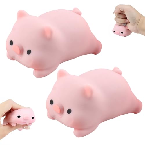 2 Stück Anti Stress Spielzeug Anti Stress Schwein Stress Schwein Wutschwein FüR Kinder Und Erwachsene Als Geburtstagsgeschenk Squishy Squeeze Spielzeug von Celiodd