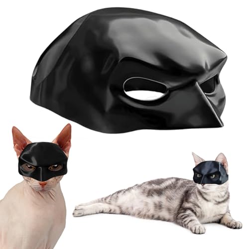 Celiodd Batman Maske für Katzen,Katzen Batman Maske,Batman Katzenmaske,Einzigartige Kreativität,Design Zum Überziehen,Einfach Zu Tragen,Geeignet Für Halloween Oder Tägliche Unterhaltung (Schwarz) von Celiodd