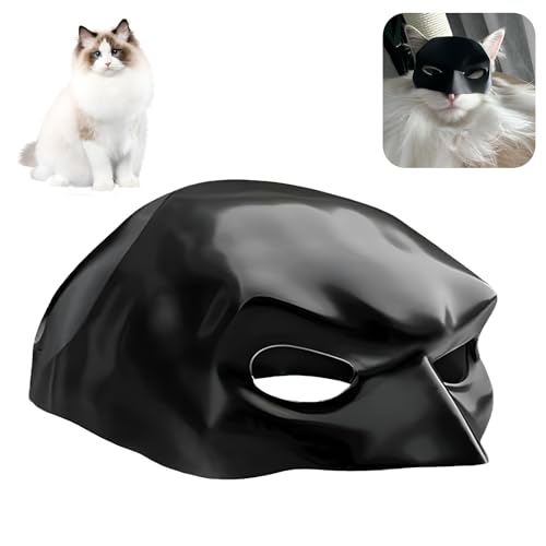 Celiodd Batman Maske für Katzen,Lustige Cat Mask,Katzenmaske,Katzen Maske,Katzenbekleidung,Leicht zu Tragen,Weich und Bequem,Haustierkostüm für Halloween oder den täglichen Spaß von Celiodd