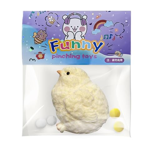 Mochi Squishy ,Taba Squishy,Küken-Squeeze-Taba-Squishy-Spielzeug,Huhn-Quetschspielzeug,Küken-Silikon-Stressball,zum Stressabbau und zur Entspannung,Geeignet für Kinder und Erwachsene von Celiodd