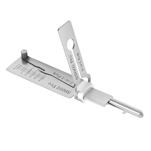 Schlüsseldecoder Aus Edelstahl,Master Key Decoder,Schlüsseldecoder,Sc1 Edelstahl Schlüssel Decoder,2-in-1 Stainless Steel Master Key Decoder,Schlüsseldecoder Aus Edelstahl (SS002) von Celiodd