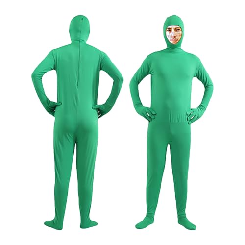 Celucke Bodysuit Cosplay Kinder In Black Kostüm Catsuit Männer Latexanzug Ganzkörper Body Suit Open Face Zentai Cosplay Orangener Ganzkörperanzug Halloween Party Cosplay 2025 Festival Outfit von Celucke