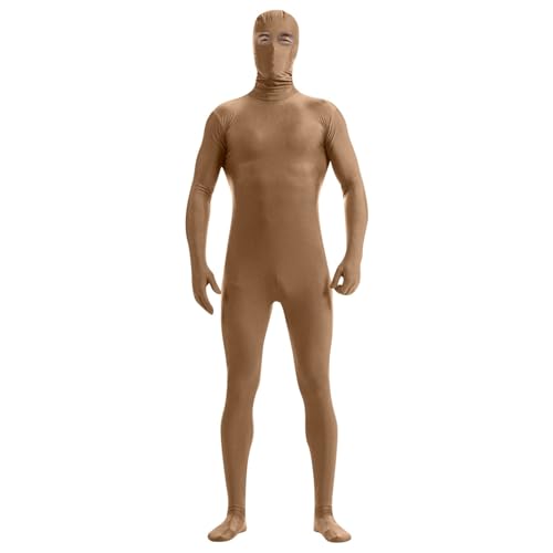 Celucke Bodysuit Herren Cosplay Onesie Kostüm Erwachsene Stretch Lustige Kostüme Männer Ganzkörperanzug All Inklusive Augenöffnung Fasching Halloween Party 2025 Festival Outfit von Celucke