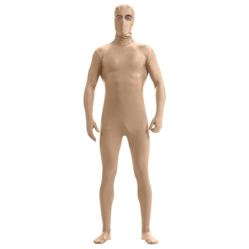 Celucke Bodysuit Herren Cosplay Onesie Kostüm Erwachsene Stretch Lustige Kostüme Männer Ganzkörperanzug All Inklusive Augenöffnung Fasching Halloween Party 2025 Festival Outfit von Celucke