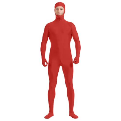 Celucke Bodysuit Kinder Cosplay Gefangener Kostüm Orange Catsuit Männer Latexanzug Ganzkörper Lustige Kostüme Halloween Orangener Ganzkörperanzug Halloween Party Cosplay 2025 Festival Outfit von Celucke