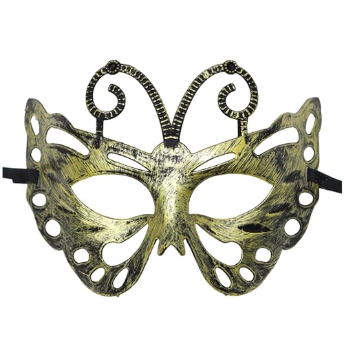 Celucke Venezianische Maske Herren Gold Maskenball Maske Damen Lustig Masquerade Maske Goldene Maske Masquerade Maske Maske Venezianisch Schwarz Cosplay Masken Erwachsene Ball Hochzeit Karneval von Celucke