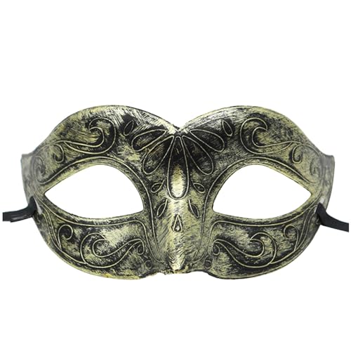 Celucke Venezianische Maske Herren Gold Maskenball Maske Damen Lustig Masquerade Maske Goldene Maske Masquerade Maske Maske Venezianisch Schwarz Cosplay Masken Erwachsene Ball Hochzeit Karneval von Celucke