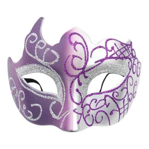 Celucke Venezianische Maske Herren Gold Maskenball Maske Damen Lustig Retro Maskerade Masken Karnevalsmaske Maske Venezianisch Schwarz Cosplay Masken Erwachsene für Halloween Karneval Party von Celucke