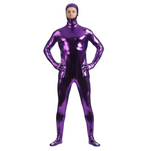 Erwachsene Cosplay Open Face Bodysuit Männer Klebende eng Sitzende Kleidung all Inklusive Offene Gesicht Klebende Overall Tight Bodysuit Ganzkörper Bühne Karneval Performance Kleidung von Celucke