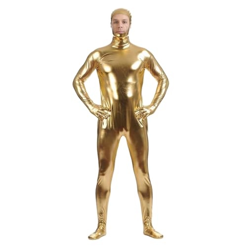 Erwachsene Cosplay Open Face Bodysuit Männer Klebende eng Sitzende Kleidung all Inklusive Offene Gesicht Klebende Overall Tight Bodysuit Ganzkörper Bühne Karneval Performance Kleidung von Celucke