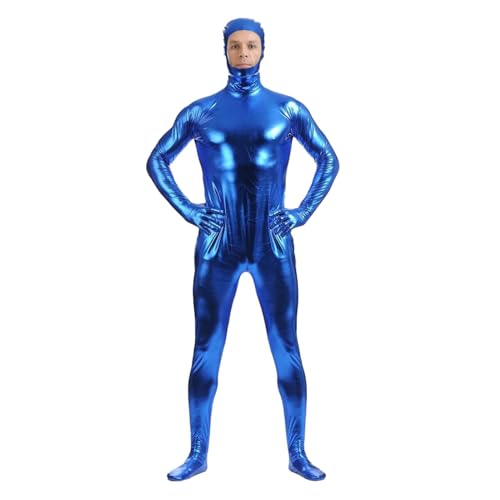 Erwachsene Cosplay Open Face Bodysuit Männer Klebende eng Sitzende Kleidung all Inklusive Offene Gesicht Klebende Overall Tight Bodysuit Ganzkörper Bühne Karneval Performance Kleidung von Celucke