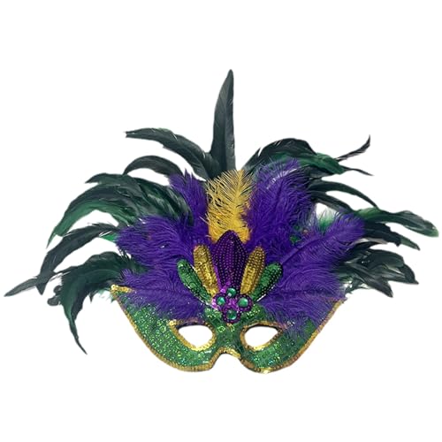 Venezianische Maske Herren Damen Federmaske Maskenball Maske Indische Lustig Retro Maskerade Masken Karnevalsmaske Maske Gesicht Cosplay Masken Erwachsene Ball Hochzeit Karneval von Celucke