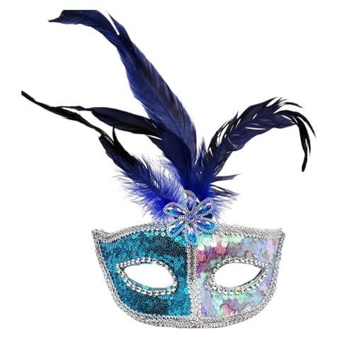 Venezianische Maske Herren Damen Federmaske Maskenball Maske Indische Lustig Retro Maskerade Masken Karnevalsmaske Maske Gesicht Cosplay Masken Erwachsene Ball Hochzeit Karneval von Celucke