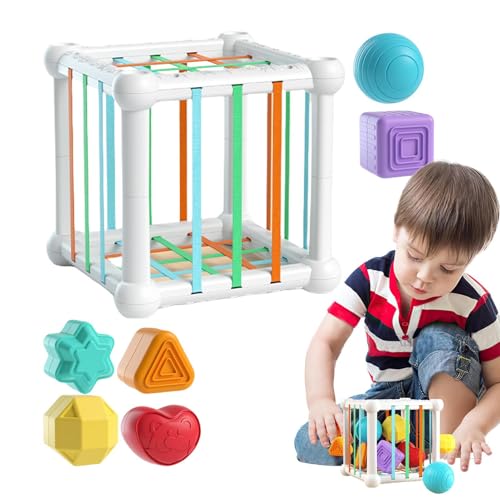 Celuicion Formensortierer, Sortierspielzeug in Babyform, sensorisches Blockspiel, sensorische Formblöcke für die frühe Entwicklung zur Verbesserung der Motorik, für die 1-3 Celuicion Formensortierer, Sortierspielzeug in Babyform, sensorisches Blockspiel, sensorische Formblöcke für die frühe Entwicklung zur Verbesserung der Motorik, für die 1-3 von Celuicion