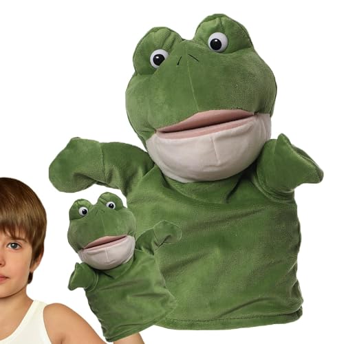 Celuicion Handpuppen, Tierpuppen, 25 cm/9,84 Zoll Plüschfinger Puppenspielzeug, Theater Performance Supplies, ausgestopfte Tierpuppe für Rollenspiele Storytelling Vorschulunterricht von Celuicion