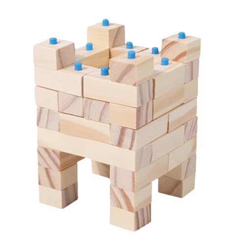 Celuicion Holzbausteine ​​für Kinder, Holzbausteine ​​Set | Stapelspiel -Konstruktion Spielzeug Set | Building Block Toy, pädagogisches Feinmotorikspiel für das Home -Klassenzimmer von Celuicion