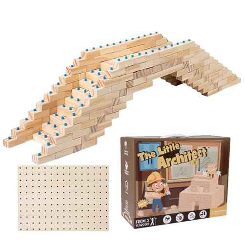 Celuicion Holzbausteine ​​gesetzt, stapelbare Bausteine ​​ - Stapelspiel -Konstruktion Spielzeug Set | Building Block Toy, pädagogisches Feinmotorikspiel für das Home -Klassenzimmer von Celuicion