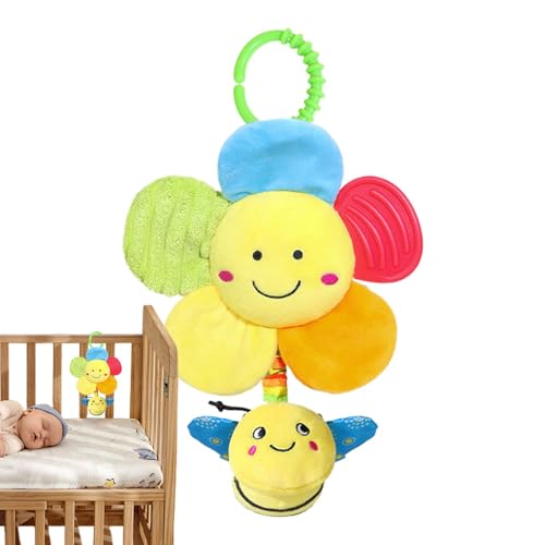 Celuicion Kinderwagen Hangable Toys, Hangable Spielzeug,Kinderwagenspielzeug mit hängbar sensorischen Aktivitätsspielzeug | Hautfreundlicher Stuhlbassinet Mobile Wind Glockenspiel für Mädchen, Kinder, von Celuicion