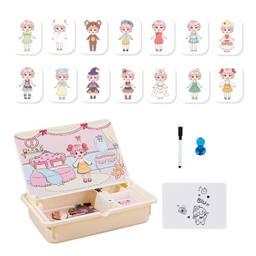 Celuicion Magnetisches Spielzeug,Zuordnungsspiel Lernspielzeug - Kreative Reisespiele Mit Tragecase Für Kinder Ab 3 Mädchen Zuhause Kindergarten Spiel Celuicion Magnetisches Spielzeug,Zuordnungsspiel Lernspielzeug - Kreative Reisespiele Mit Tragecase Für Kinder Ab 3 Mädchen Zuhause Kindergarten Spiel von Celuicion