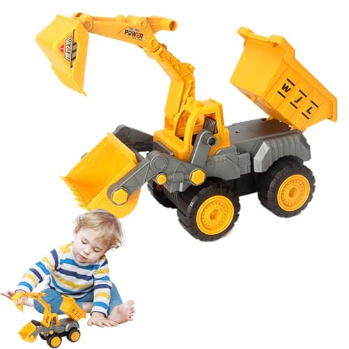 Celuicion Muldenwagenspielzeug, Bagger Truck Toy | Multifunktionales Kinderbaggerauto | Baufahrzeuge Bildungslernspielzeug für Heimreisen von Celuicion