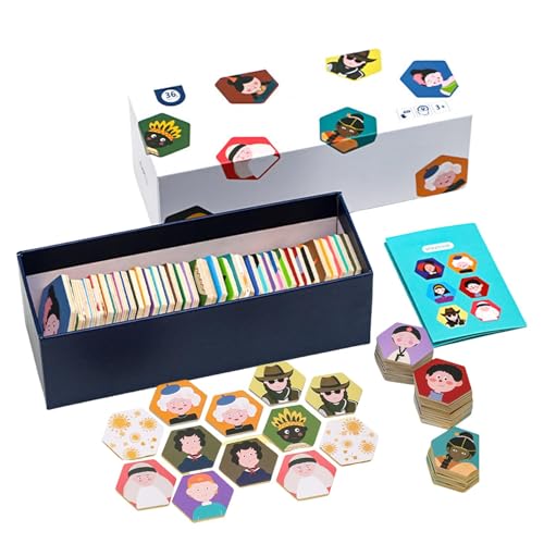 Celuicion Passendes Bildbrettspiel, Matching Bildspiel - Bildungsbrett Bild Matching Puzzle Game,Home School Lernaktivität Mädchen Denken Spielzeug für Wohnzimmer, Schlafzimmer von Celuicion