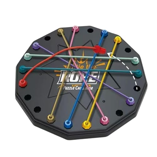 Celuicion Puzzlespiel aus gedrehtem Seil, entwirrt mit Knotenseil – Tischstrategie, die das interaktive Vorstandsspiel entwirrt | Lösung mit zentralen Saiten Brain Teaser, Celuicion Puzzlespiel aus gedrehtem Seil, entwirrt mit Knotenseil – Tischstrategie, die das interaktive Vorstandsspiel entwirrt | Lösung mit zentralen Saiten Brain Teaser, von Celuicion